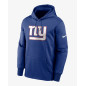 Sudadera NFL New York Giants Team Nike Prime Logo Therma Azul para hombre