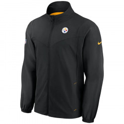 Veste zippé NFL Pittsburgh Steelers Nike Woven Noir pour Homme