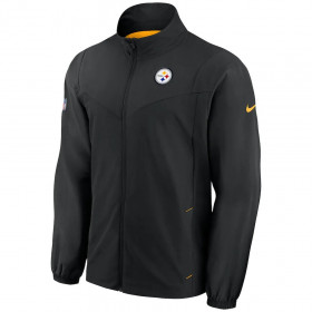 Chaqueta zip NFL Pittsburgh Steelers Nike Woven negro para hombre