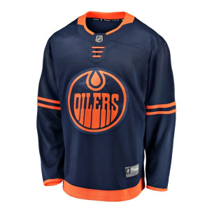 Maillot NHL Edmonto Oilers Fanatics Breakaway Alternate Bleu marine