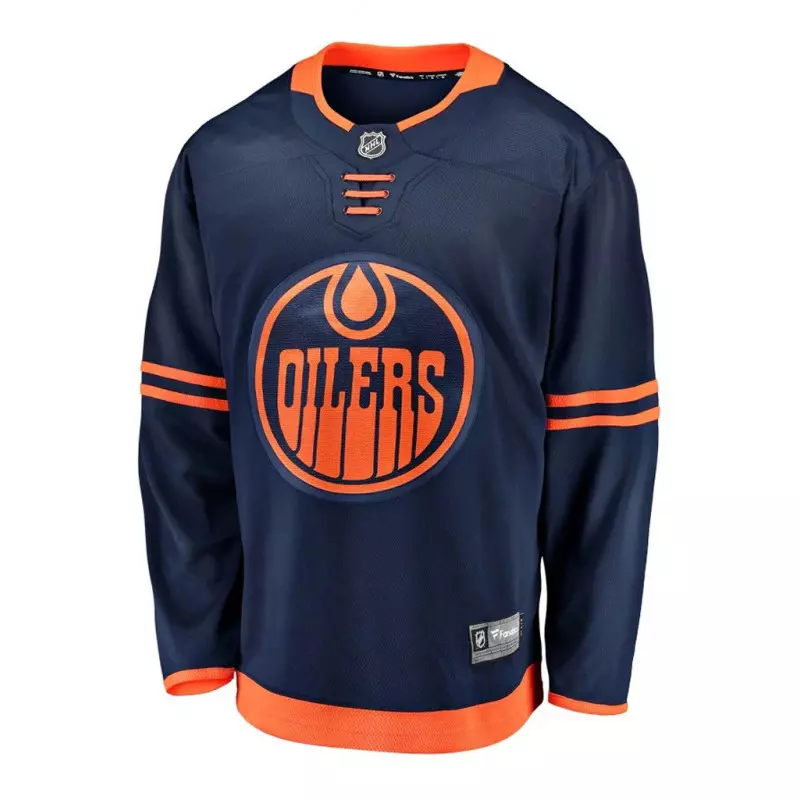 Camiseta NHL Edmonto Oilers Fanatics Breakaway Alternate Azul