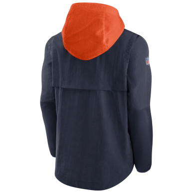 Coupe vent NFL Chicago Bears Nike Leightweight Bleu marine pour Homme