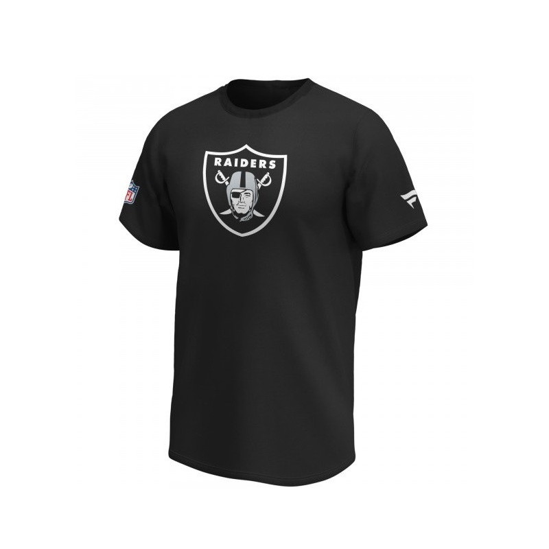 T-shirt NFL Las Vegas Raiders Fanatics Mid Essentials Crest Negro para hombre