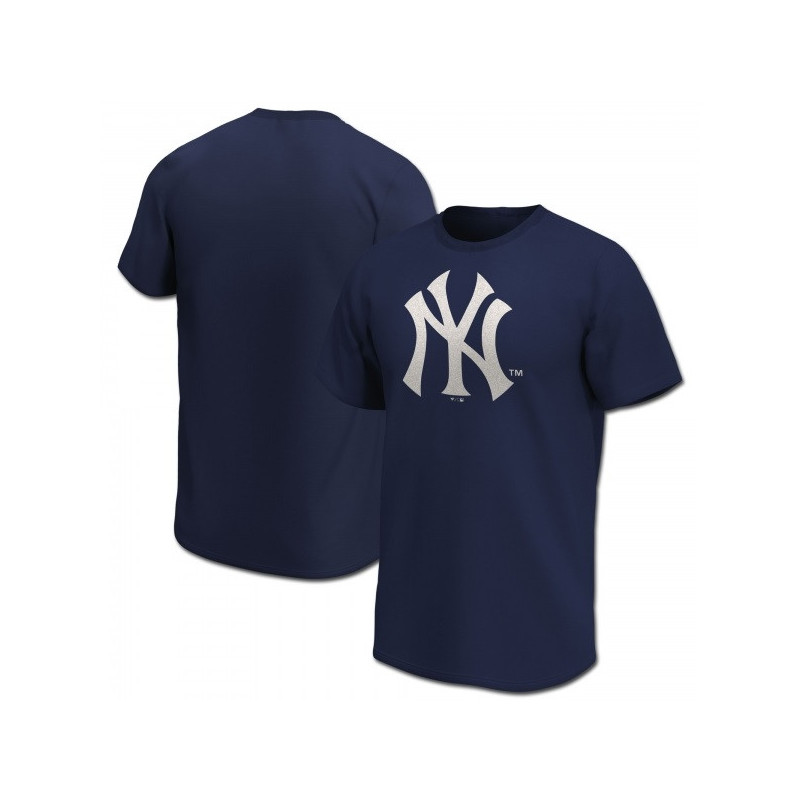 T-Shirt MLB New York Yankees Fanatics Mid Essentials Crest Bleu marine