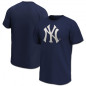 T-Shirt MLB New York Yankees Fanatics Mid Essentials Crest Bleu marine
