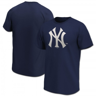 Men's Fanatics Mid Essentials Crest T-shirt MLB New York Yankees Navy