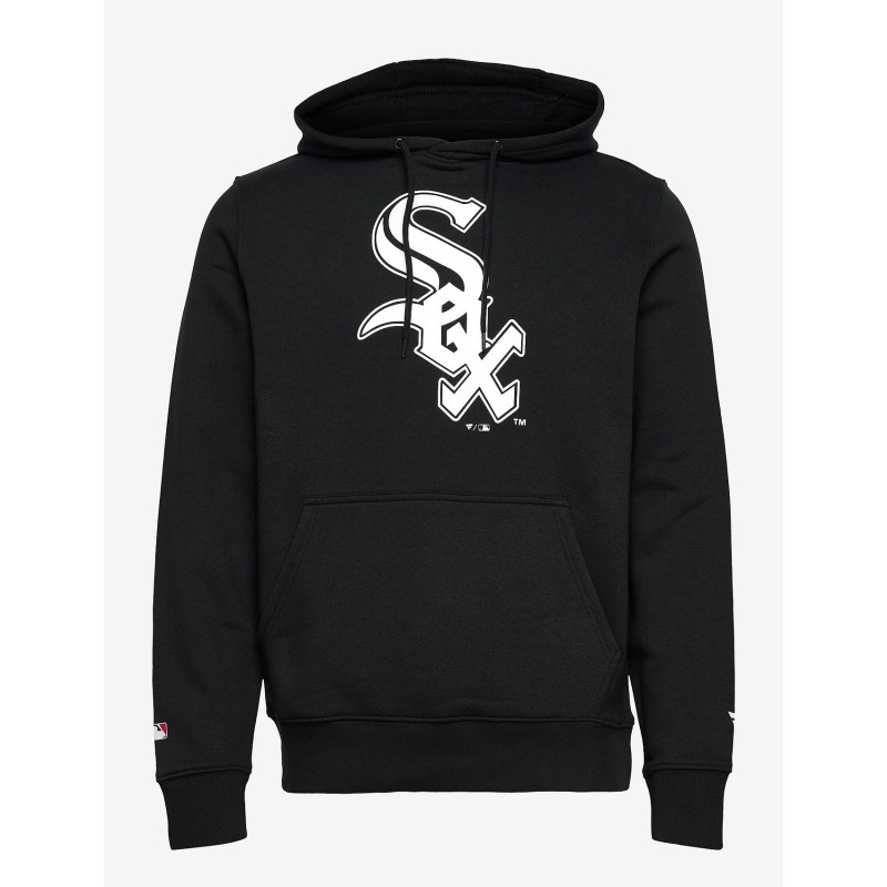 Men's Fanatics Mid Essentials Crest Hoodie MLB Chicago White Sox Black Men's Fanatics Mid Essentials Crest Hoodie MLB Chicago White Sox Black