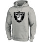 Men's Fanatics Mid Essentials Crest Hoodie NFL Las Vegas Raiders grey