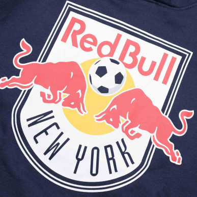 Men's Fanatics Mid Essentials Crest Hoodie MLS New York Red Bulls Navy