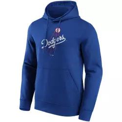 Sweat à capuche MLB Los Angeles Dodgers Fanatics Mid Essentials Crest Bleu