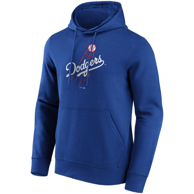 Men's Fanatics Mid Essentials Crest Hoodie MLB Los Angeles Dodgers Royal