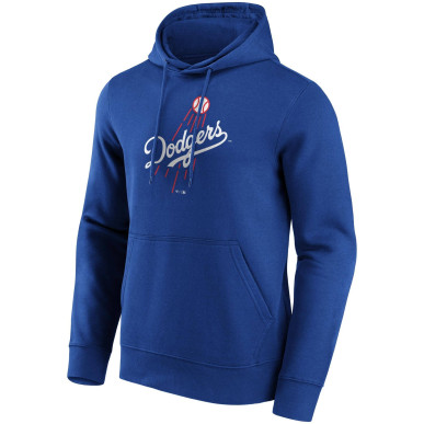 Men's Fanatics Mid Essentials Crest Hoodie MLB Los Angeles Dodgers Royal