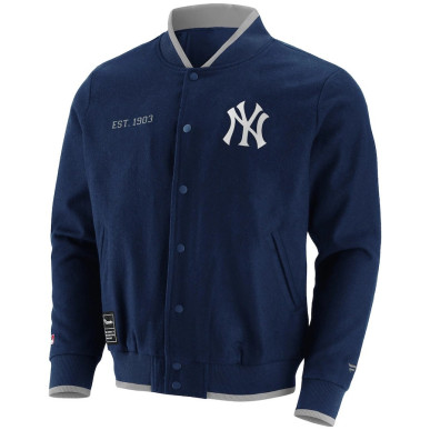 Men's Fanatics Letterman Team Jacket MLB New York Yankees Navy