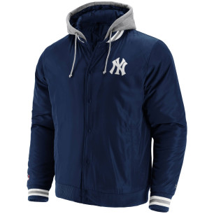 Blouson MLB New York Yankees Fanatics Satin Team Bleu marine
