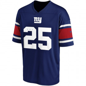 Camiseta NFL New York Giants Fanatics Franchise Poly Mesh Azul para hombre