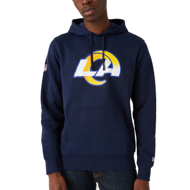 Sweat à capuche NFL Los Angeles Rams New Era Team logo Bleu marine