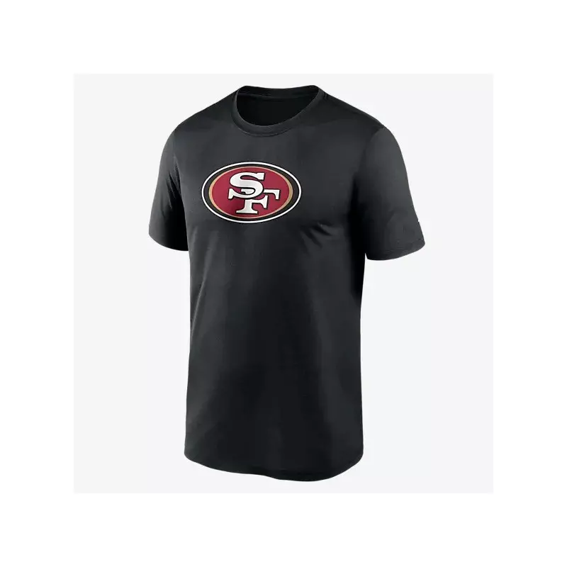 T-shirt NFL San Francisco 49ers Fanatics Mid Essentials Crest Negro para hombre