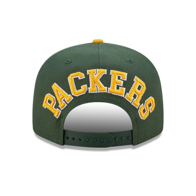 New Era Team Arch 9Fifty Snapback hat NFL Greenbay Packers green