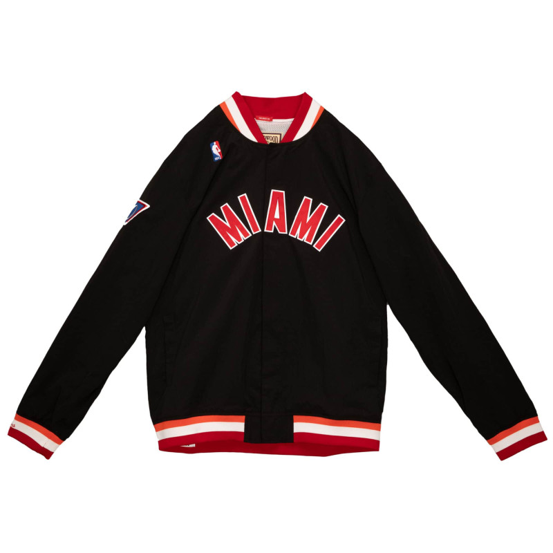 Warm up NBA Miami Heat 1996-97 Mitchell & Ness Authentic Jacket Noir