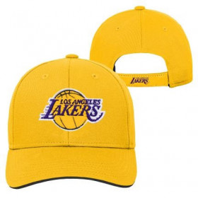 Casquette NBA Los Angeles Lakers Outerstuff Basic Adjustable Jaune pour junior