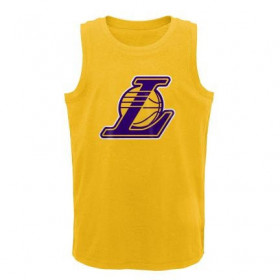 Camiseta NBA Los Angeles Lakers Outerstuff Logo Amarillo para Nino