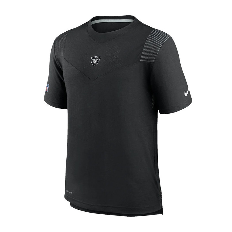 T-shirt NFL Las Vegas Raiders Nike Logo top Player Negro para hombre