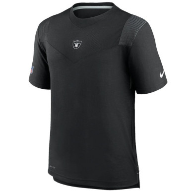 T-shirt NFL Las Vegas Raiders Nike Logo top Player Negro para hombre