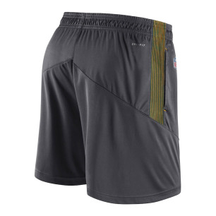 Short NFL Greenbay Packers Nike Dry Knit gris para hombre