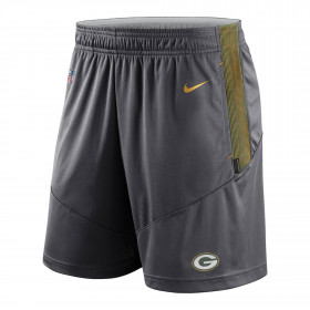 Short NFL Greenbay Packers Nike Dry Knit gris para hombre