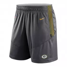 Short NFL Greenbay Packers Nike Dry Knit Gris pour homme
