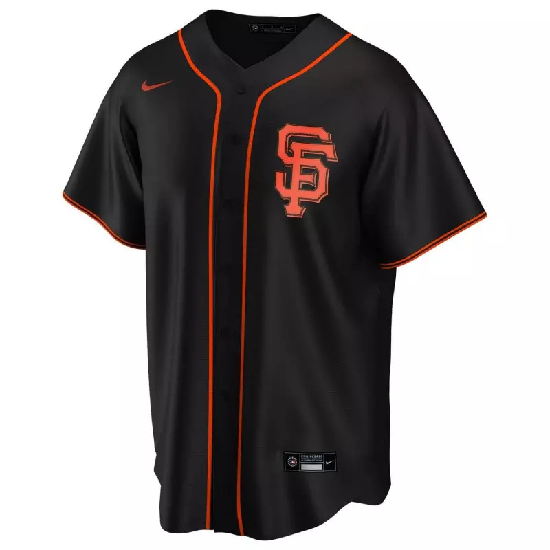 Camiseta de beisbol MLB San Francisco Giants Nike Replica Home Negro para chico