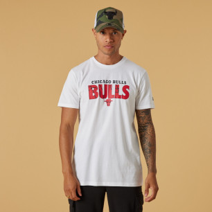 Men's New Era Wordmark tee NBA Chicago Bulls White