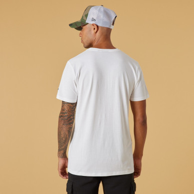 T-Shirt NBA Chicago Bulls New Era Wordmark Blanc pour Homme