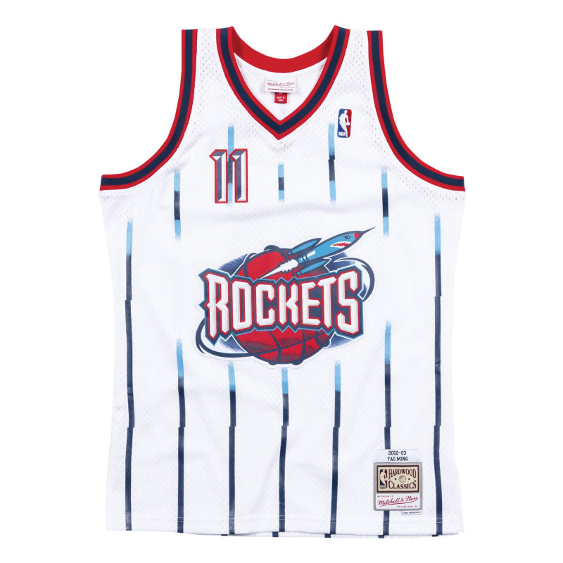 hecho candidato Cristo Camiseta NBA Yao Ming Houston Rockets 2002-03 Mitchell & ness Hardwood  Classic swingman Blanco