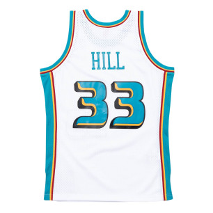 Men's Mitchell & ness NBA Hardwood Classics swingman Jersey Grant Hill Detroit Pistons 1998-99 white