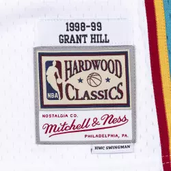 Maillot NBA Grant Hill Detroit Pistons 1998-99 Mitchell & ness Hardwood Classics Blanc