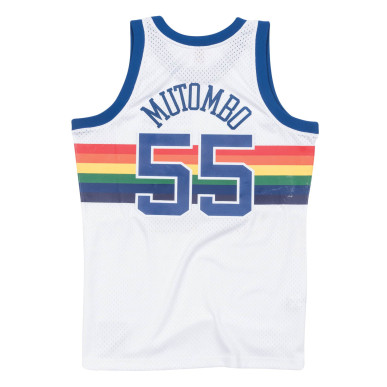 Mitchell & ness Hardwood Classic Swingman NBA jersey Dikembe Mutombo Denver Nuggets 1991-92 White
