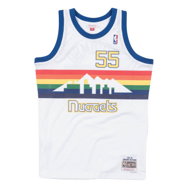 Mitchell & ness Hardwood Classic Swingman NBA jersey Dikembe Mutombo Denver Nuggets 1991-92 Blanco