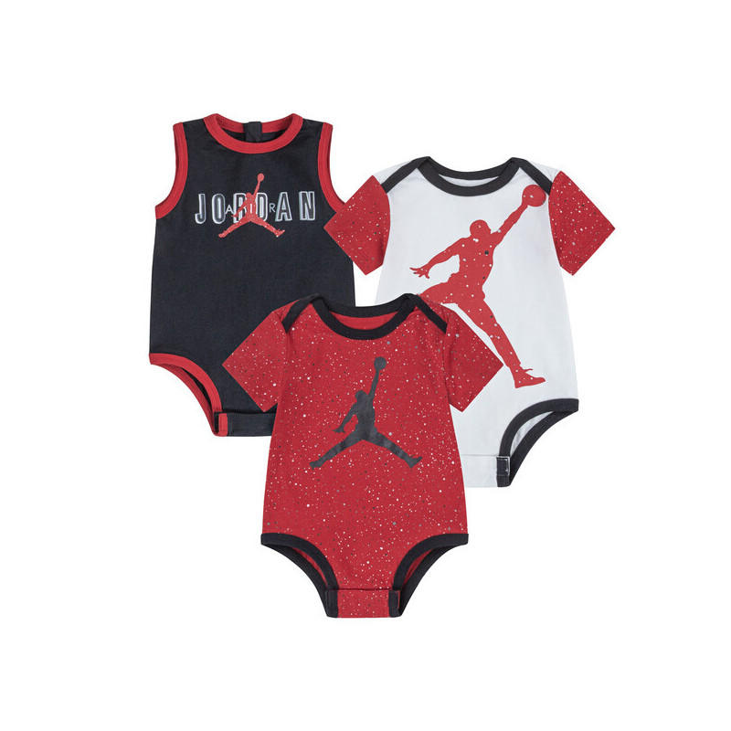 Baby's Jordan Aj Classic Bodysuit set 3 pack Multicolor