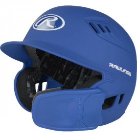 Casque de Baseball Rawlings Reverse Series avec protection joue intégré Bleu