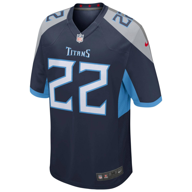 pluma Desgracia Rafflesia Arnoldi Camiseta NFL jersey Derrick Henry Tennessee Titans Nike Game Team colour  Azul