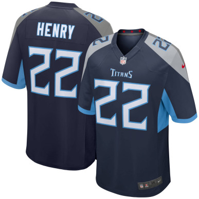 Camiseta NFL jersey Derrick Henry Tennessee Titans Nike Game Team colour Azul