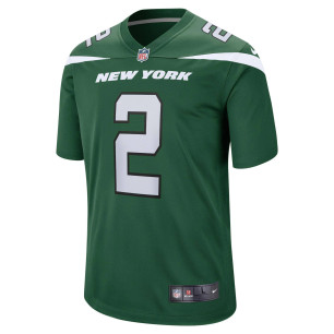 Nike NFL Game Team colour jersey Zach Wilson New York Jets Green