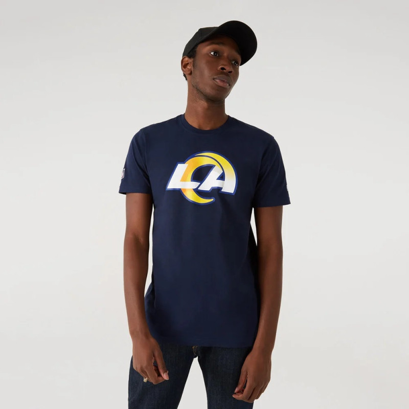 Men's New Era NFL Team Logo Tee Los Angeles Rams Navy