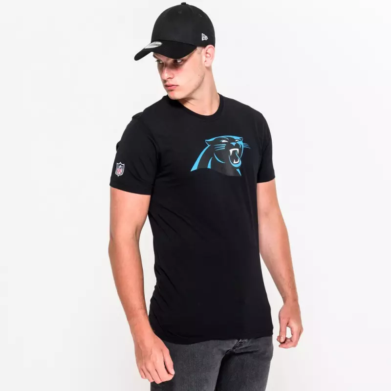 T-Shirt NFL Carolina Panthers New Era Team Logo Noir Pour Homme