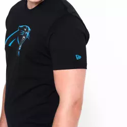 T-shirt NFL Carolina Panthers New Era Team Logo Negro para hombre