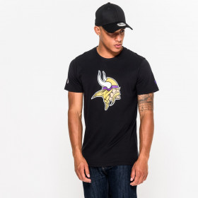 T-shirt NFL Minnesota Vikings New Era Team Logo Negro para hombre