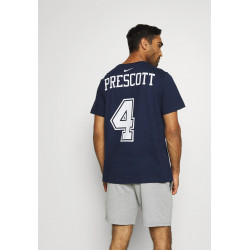 T-shirt NFL Dak Prescott Dallas Cowboys Nike Name & number azul marino para hombre