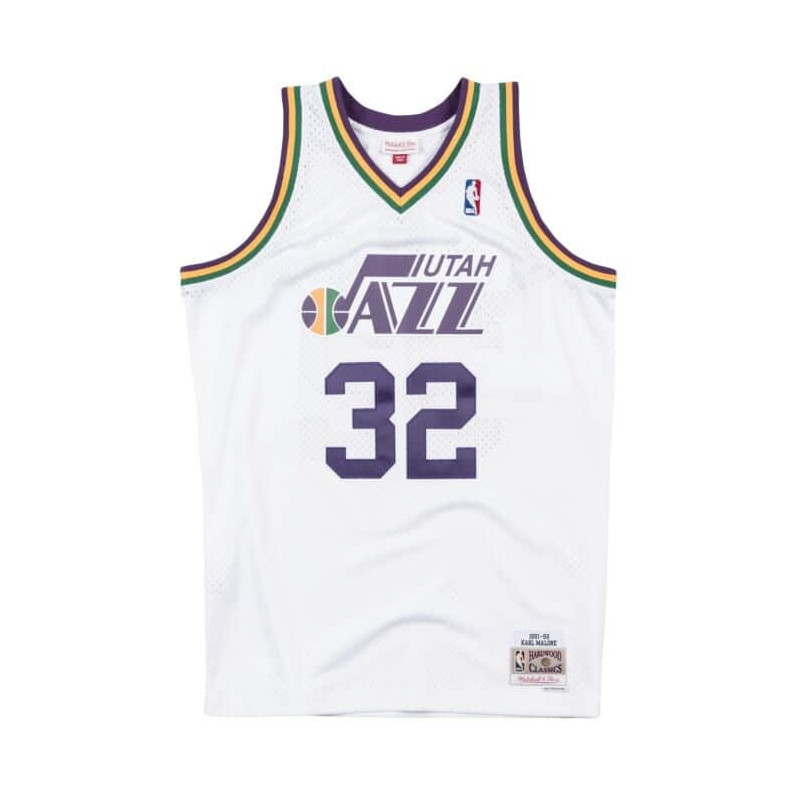 Mitchell & ness NBA Hardwood Classic swingman jersey Karl Malone Utah Jazz 1991-92 White