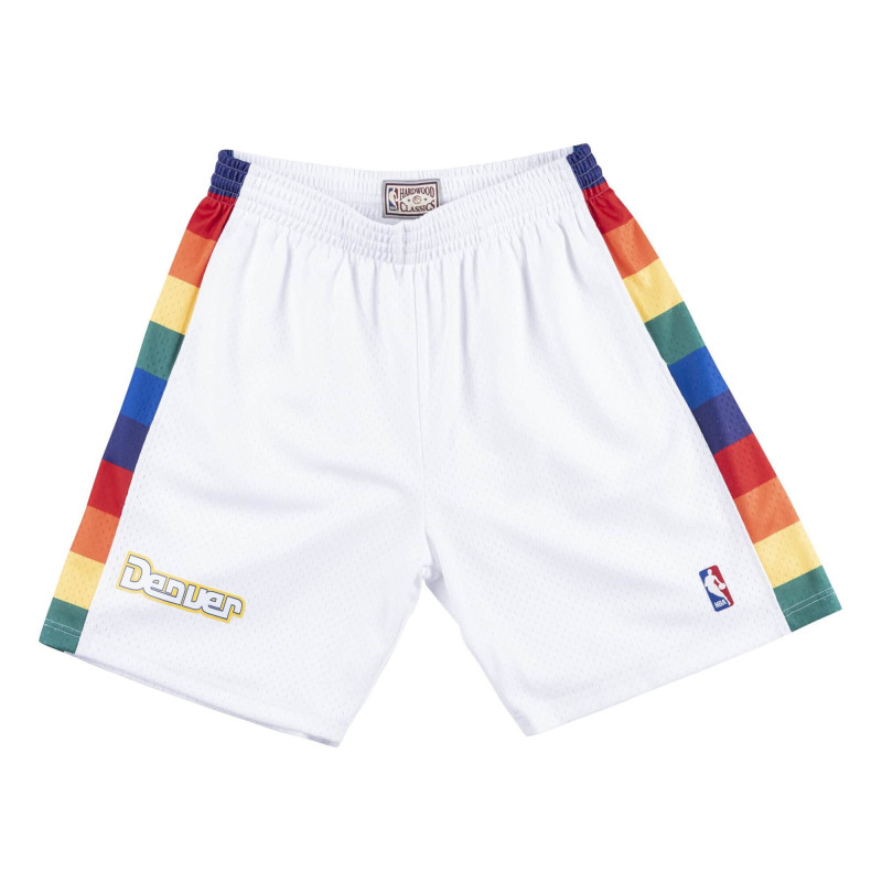 Men's Mitchell & Ness Swingman Short Denver Nuggets 1991-92 White